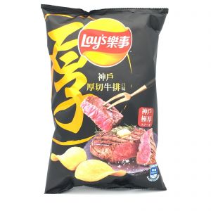 LAYS POTATO CHIPS ARTIFICIAL STEAK FLAVO