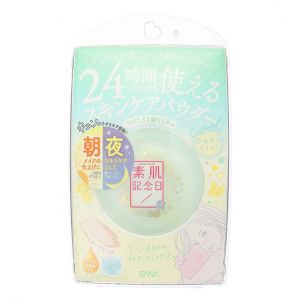 日本SANA素肌纪念日夜用 粉饼蜜粉伪素颜 护肤无需卸 限定 薄荷柠檬茶香+美白