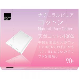 日本matsukiyo天然棉化妆棉 90枚*2包