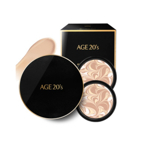韩国AGE20S爱敬水光精华遮瑕气垫 SPF50+/PA+++ 21象牙白 黑色